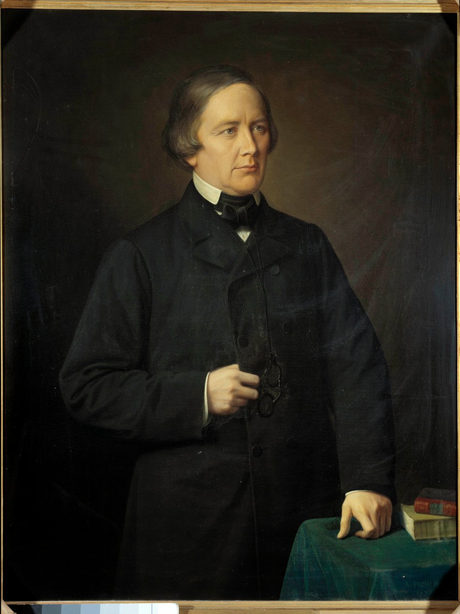Porträt von Charles Forbes, Graf von Montalembert, Journalist und Politiker. Gemälde von Auguste Pichon von Auguste Pichon