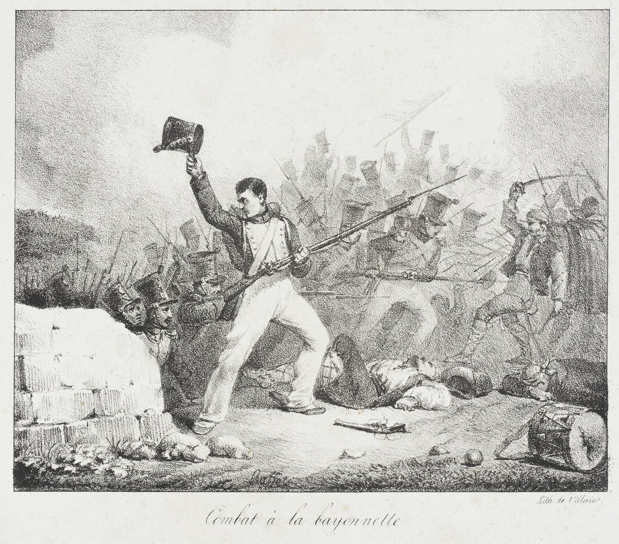 Bajonettkampf von Auguste Raffet