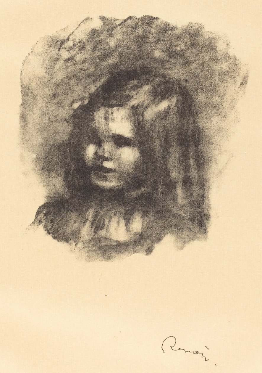 Claude Renoir, nach links gedreht von Auguste Renoir