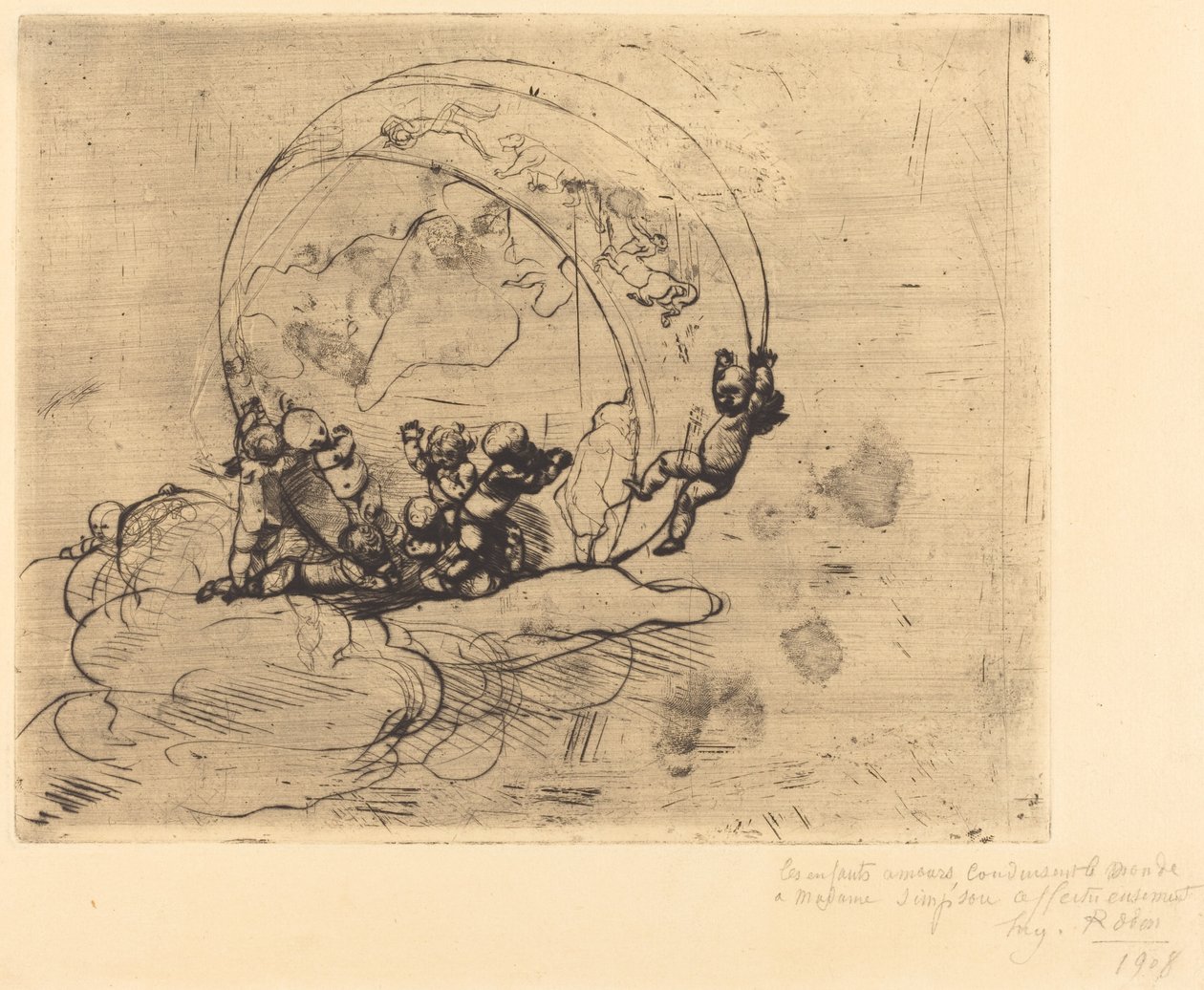 Die Liebe lenkt die Welt von Auguste Rodin