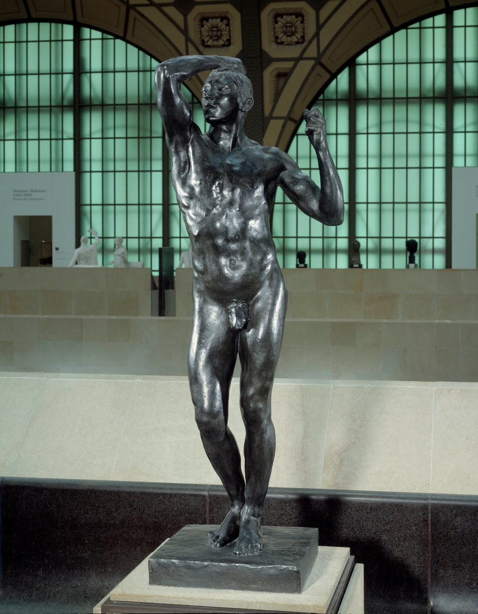 Das eherne Zeitalter. Bronzeskulptur von Auguste Rodin (1840-1917). Maße: 178 x 59 x 61,5 cm. Nach 1877. Musée d