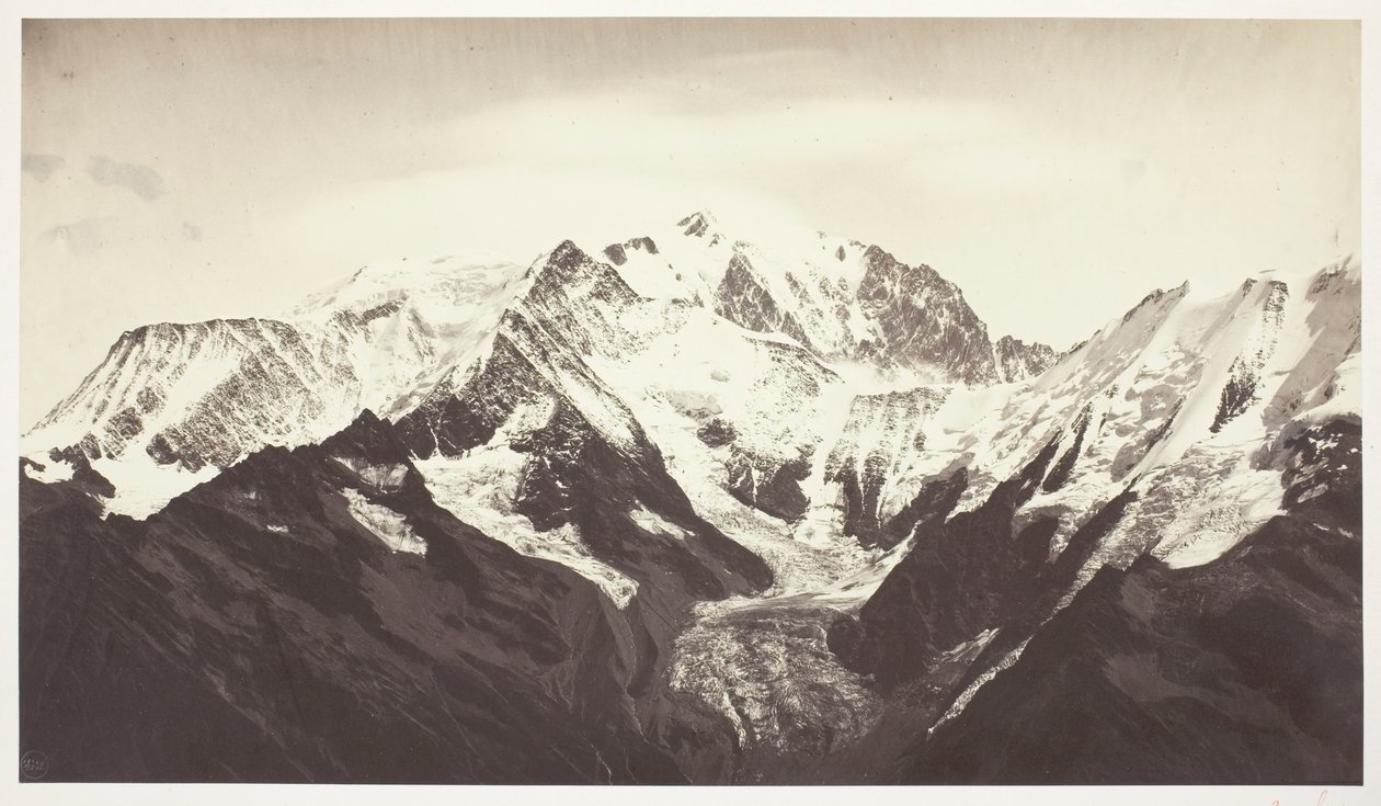 Savoie 46, Mont-Blanc, gesehen von Mont-Joli von Auguste Rosalie Bisson