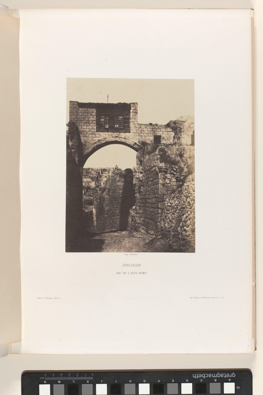 Bogen von Ecce Homo, Jerusalem von Auguste Salzmann