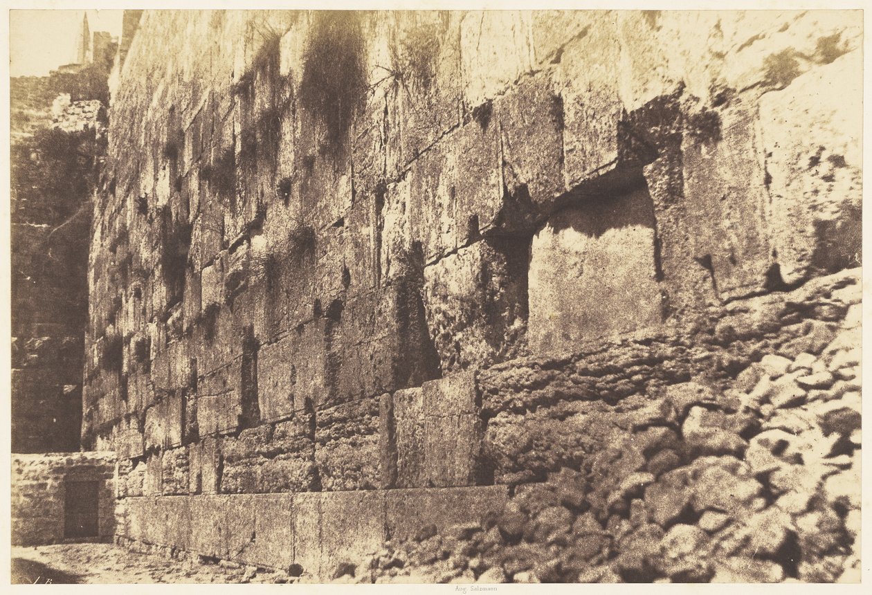 Jerusalem. Tempelbezirk, Westseite. Heit-el-Morharby von Auguste Salzmann