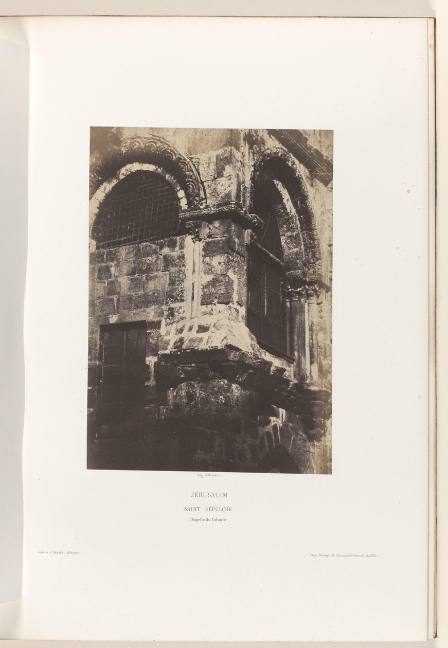 Kapelle der Grabeskirche, Jerusalem von Auguste Salzmann