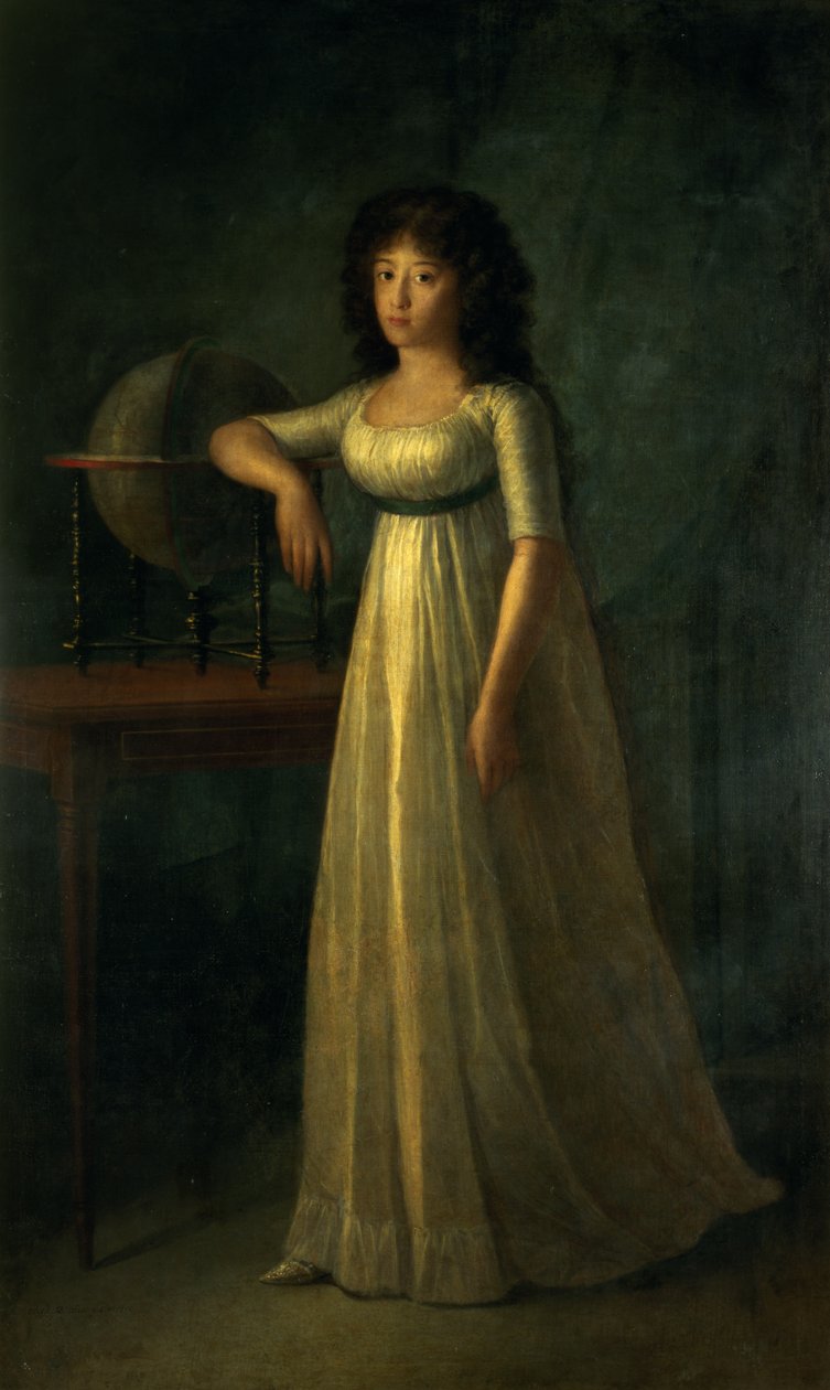Donna Joaquina Tellez-Giron, Tochter des Herzogs und der Herzogin von Osuna, 1798 von Augustin Esteve