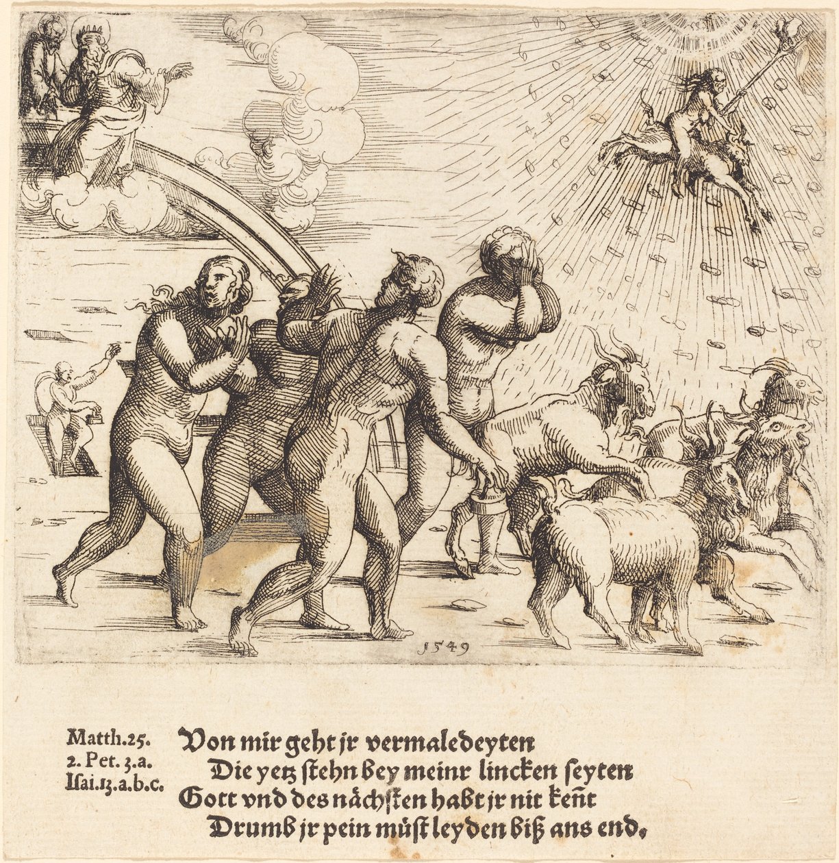Das Jüngste Gericht, 1549 von Augustin Hirschvogel