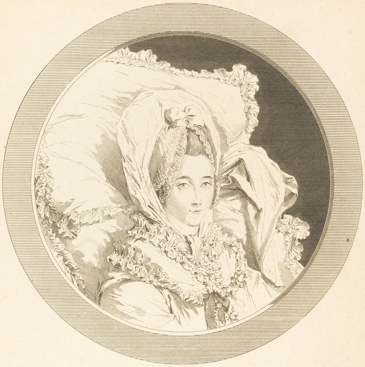 Letzte Stunde der Baronne de Rebecque von Augustin de Saint Aubin