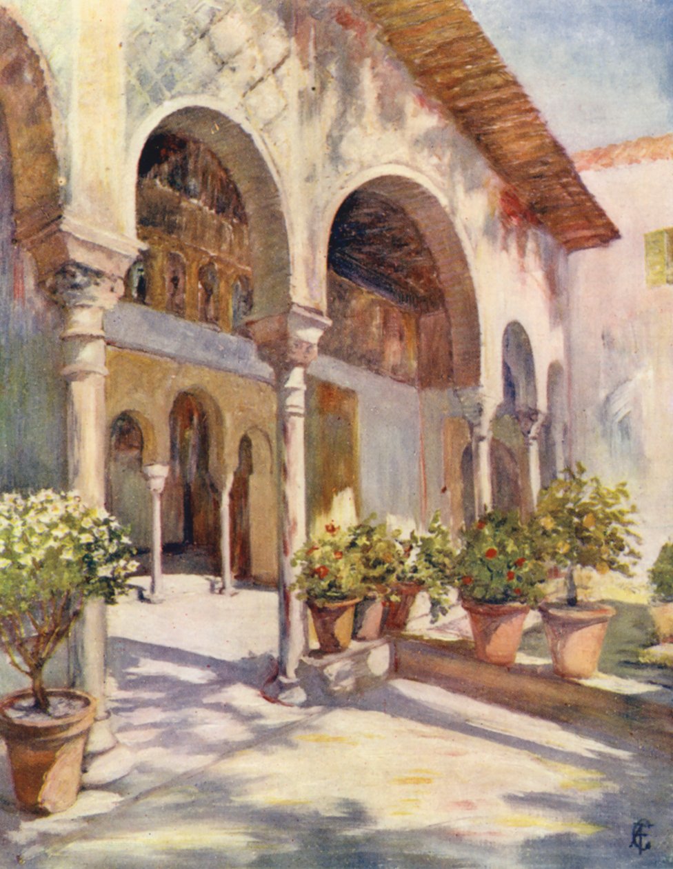 Eine Arkade im Generalife, Granada von Augustine Fitzgerald