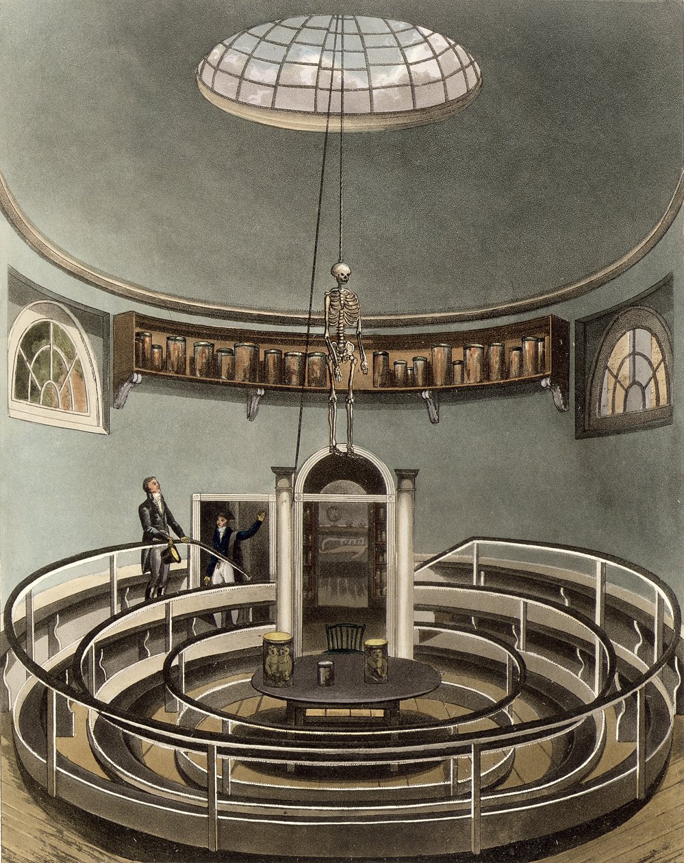 Innenraum des Anatomietheaters, Cambridge, aus 