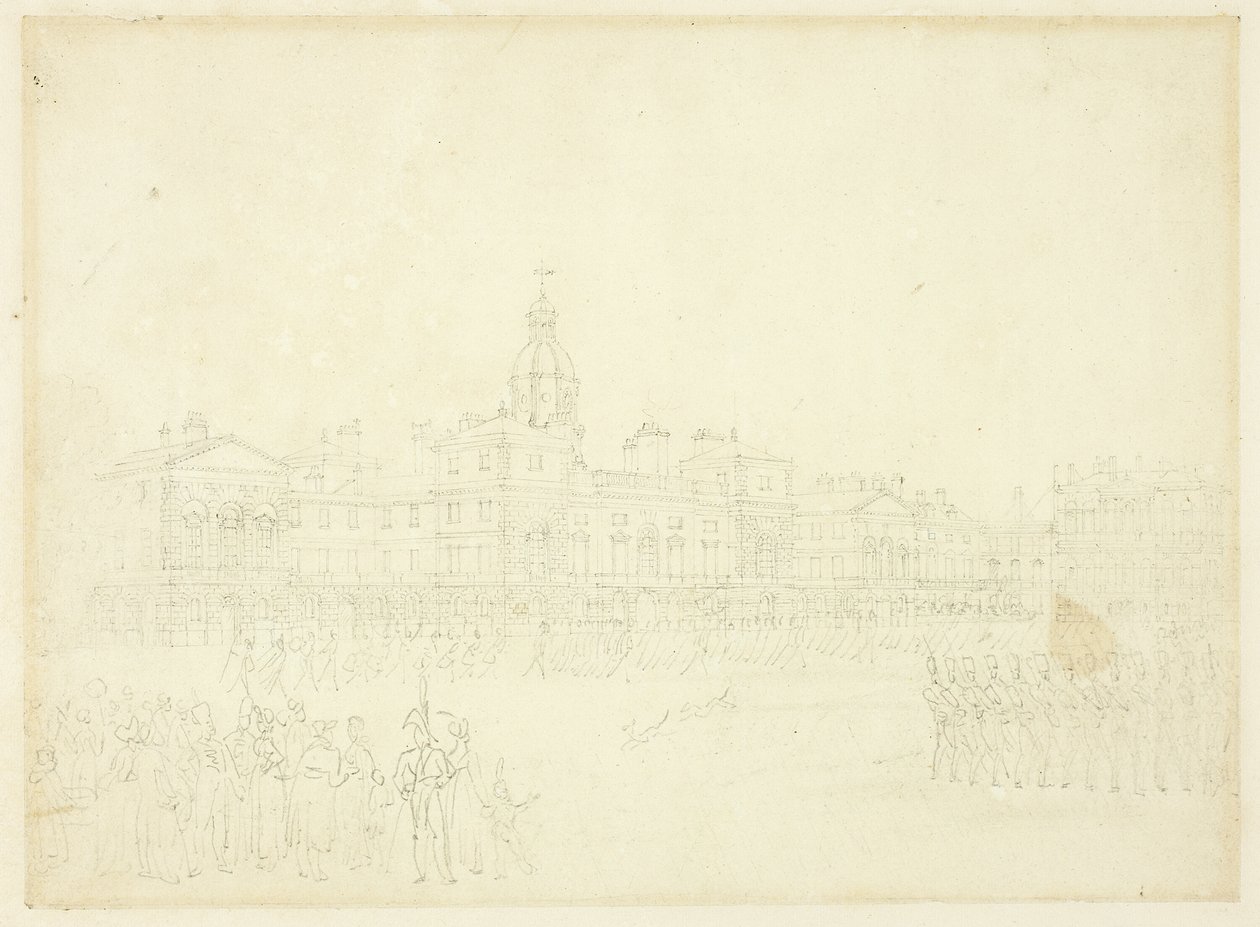 Studie für die Wache, St James Park, aus Microcosm of London von Augustus Charles Pugin
