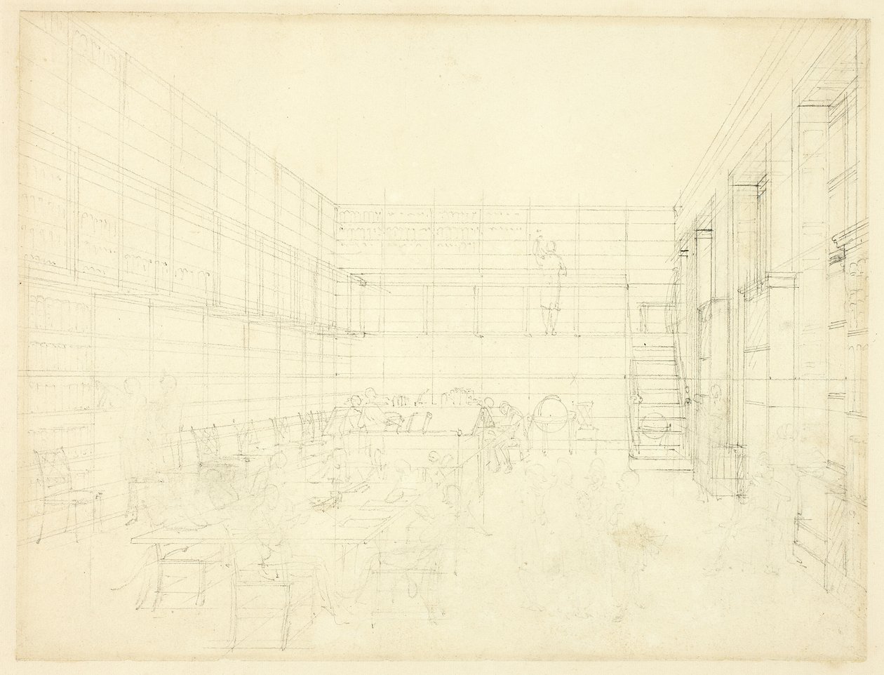 Studie für Royal Institution, Albemarle Street, aus Microcosm of London von Augustus Charles Pugin
