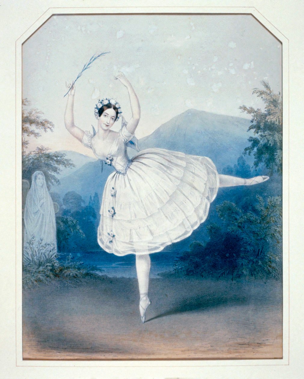 Carlotta Grisi in Giselle, Akt II. Lithographie von Augustus Jules Bouvier
