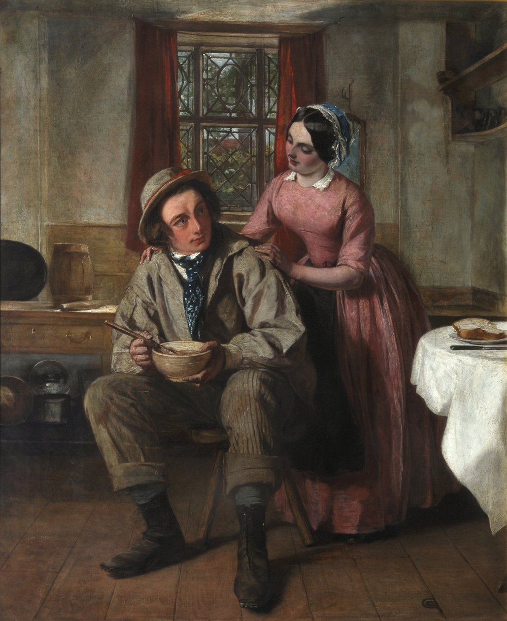 Charles Dickens in der Rolle von Sir Charles Coldstream, ca. 1850 von Augustus Leopold Egg