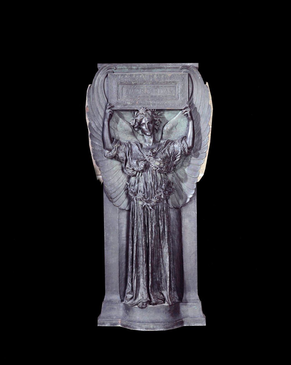 Amor Caritas. Hochrelief in Bronze von Augustus Saint-Gaudens (1848-1907) von Augustus Saint Gaudens