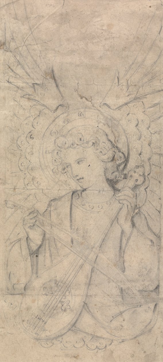 Engel und Instrument, möglicherweise Entwurf für Innenräume von St. Mary