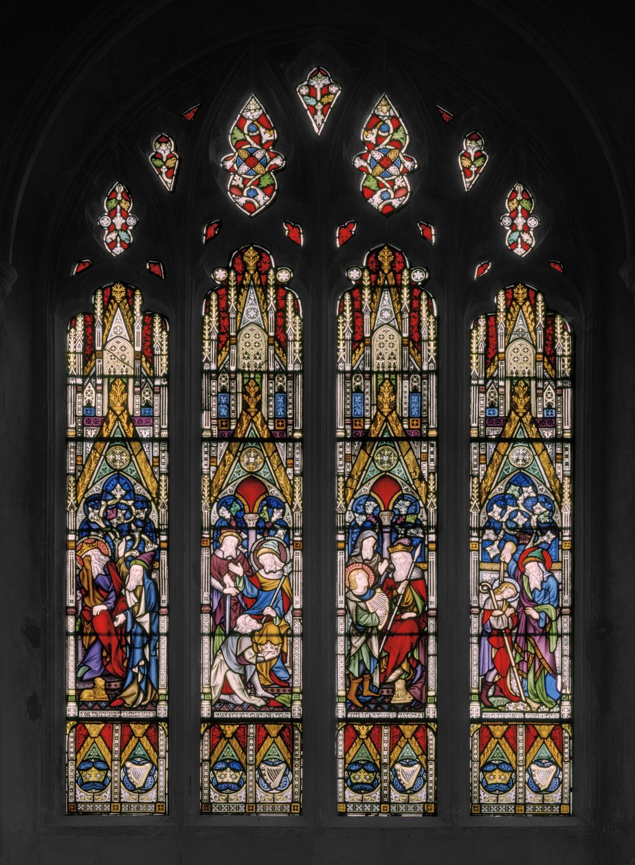 Biblische Szenen von David und Saul von Augustus Welby Northmore Pugin