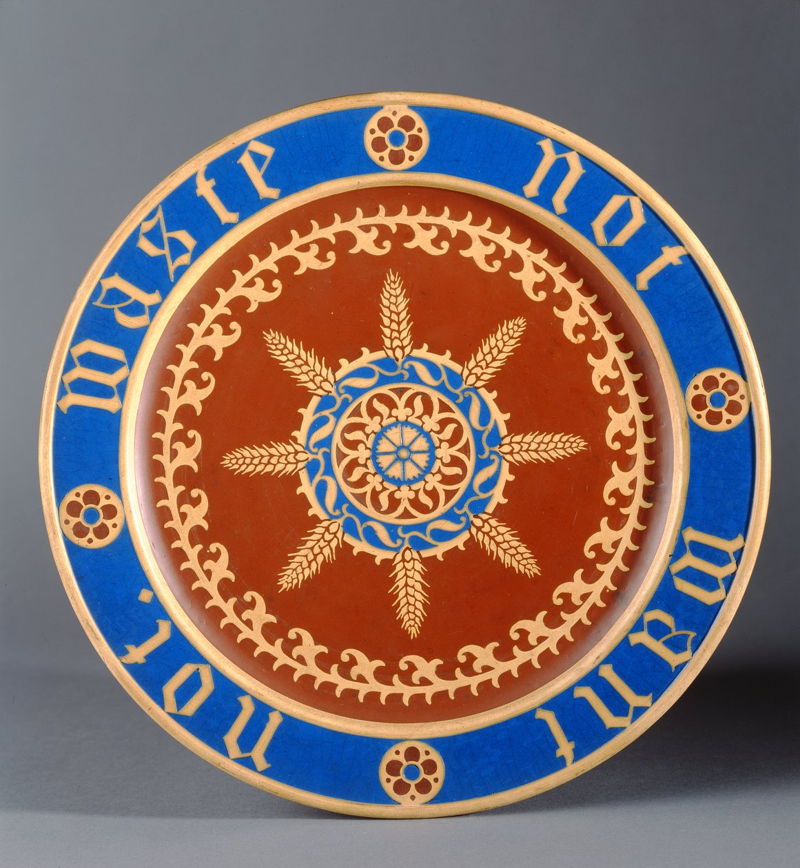 Brotplatte, hergestellt von Minton and Company, ca. 1849 von Augustus Welby Northmore Pugin