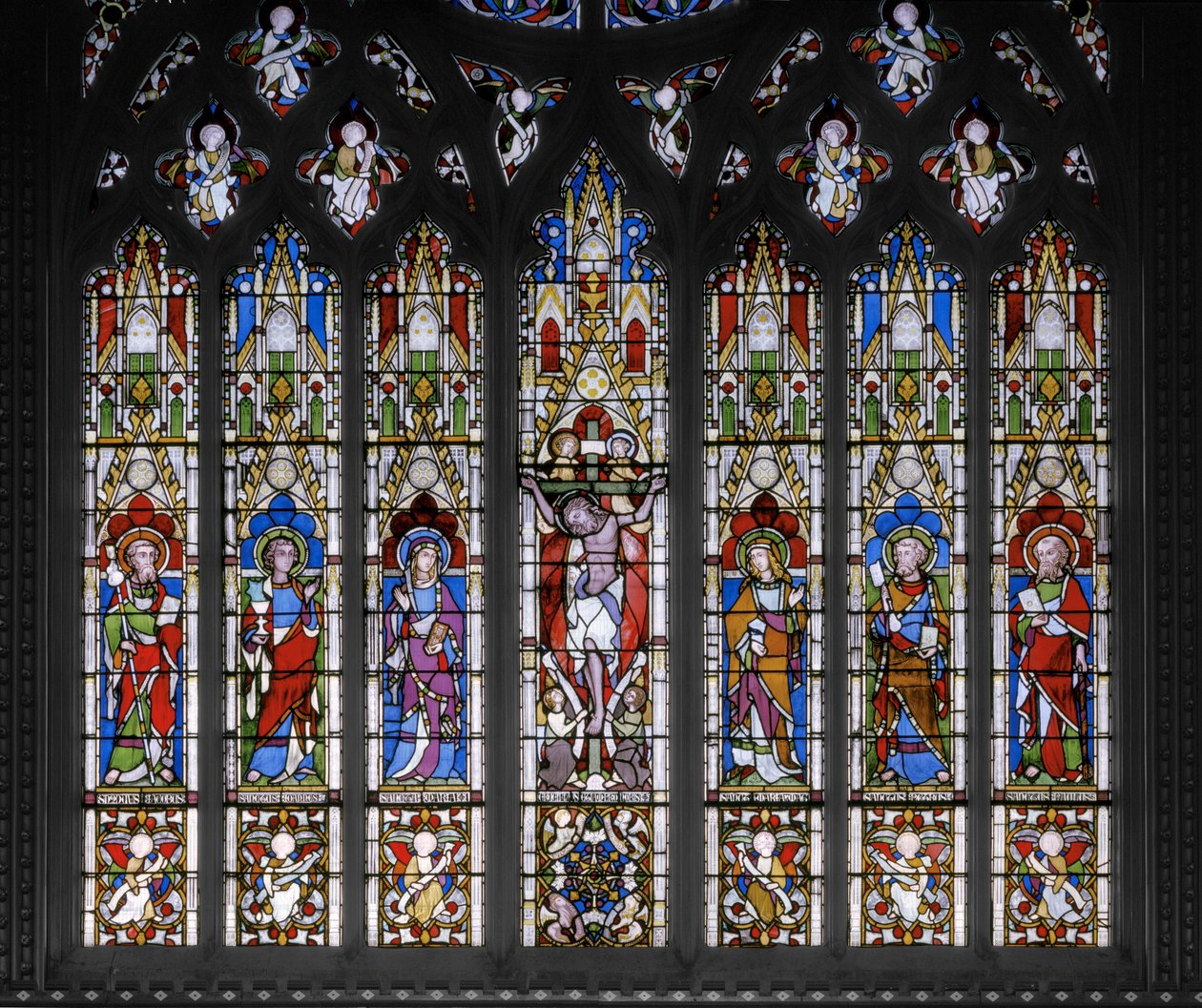 Kreuzigung mit Heiligen von Augustus Welby Northmore Pugin