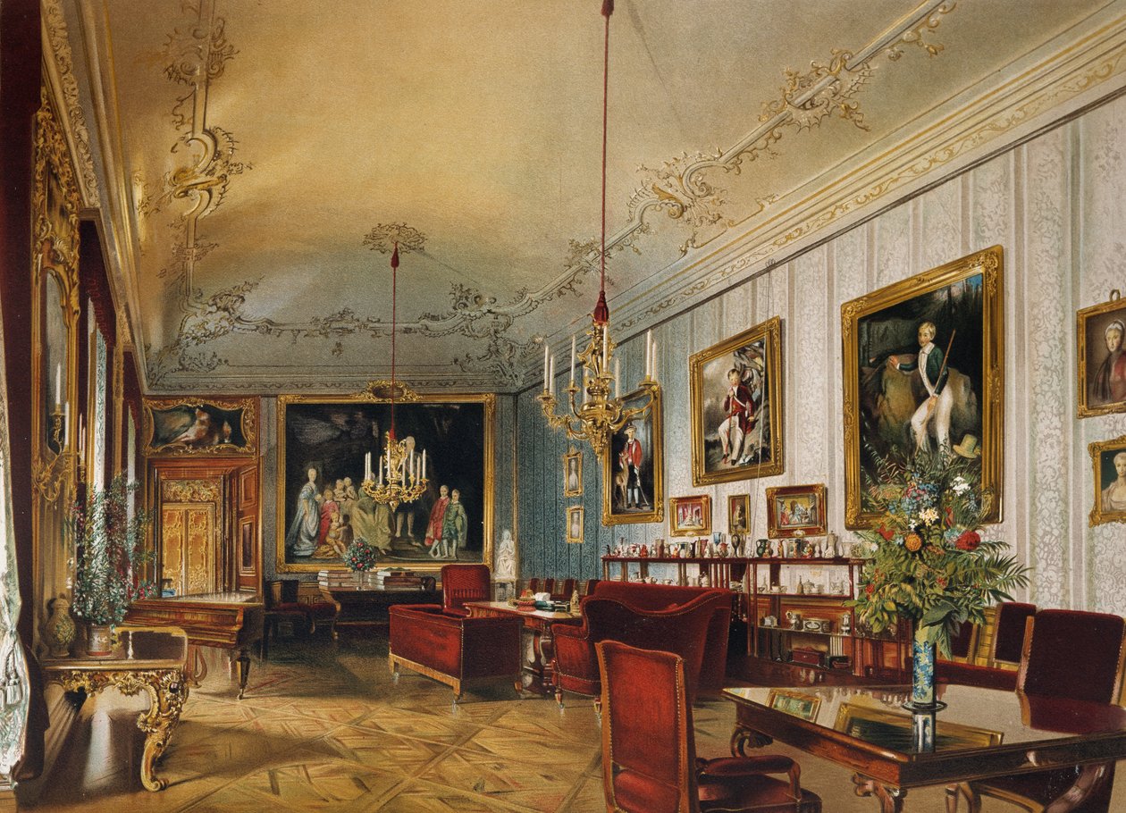 Halle der Prinzessin Sofia in den Kaiserlichen Apartments, Schloss Schönbrunn (UNESCO-Weltkulturerbe) von Austrian School
