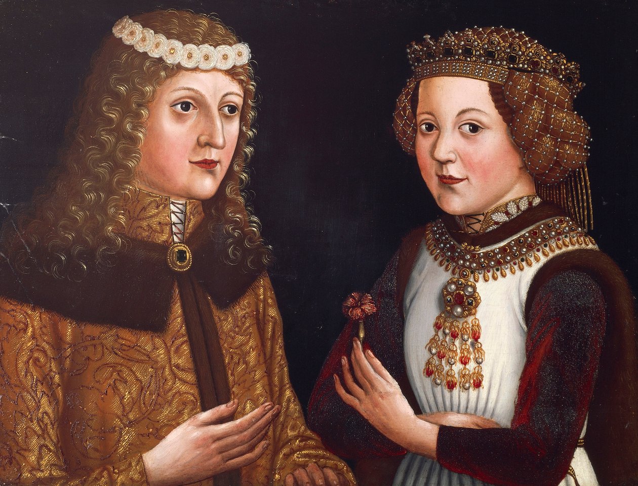 Ladislaus Posthumus König von Böhmen & Magdalena von Valois von Austrian School
