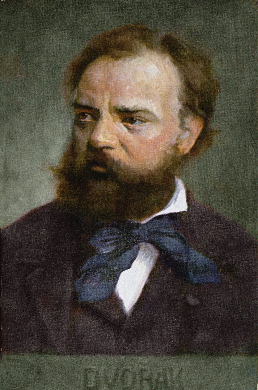 Postkarte mit Antonín Dvořák (1841-1904) vor 1914 von Austrian School