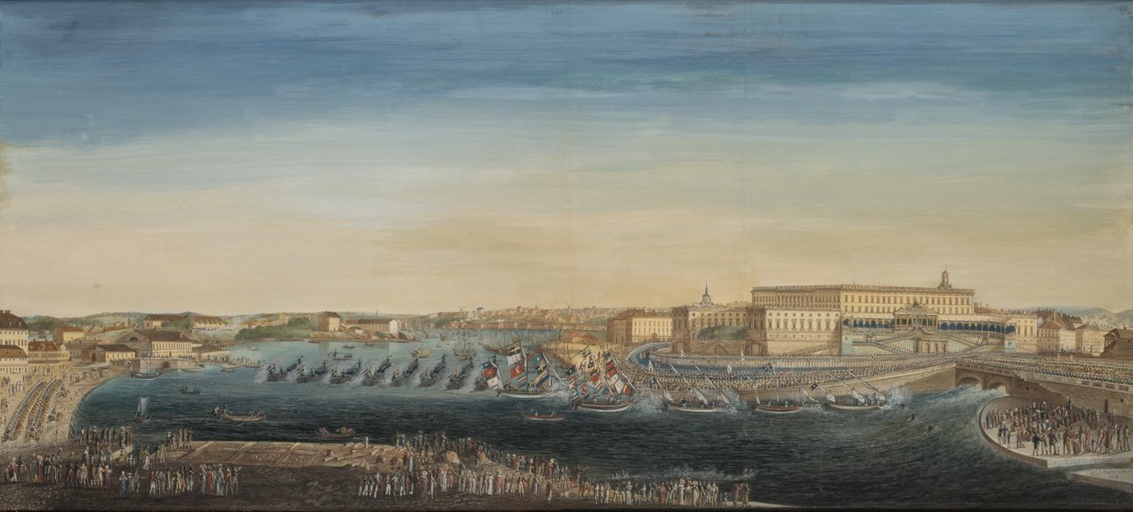 Die Akklamation von König Karl XIV. Johann von Schweden, 1818 von Axel Frederick Cederholm