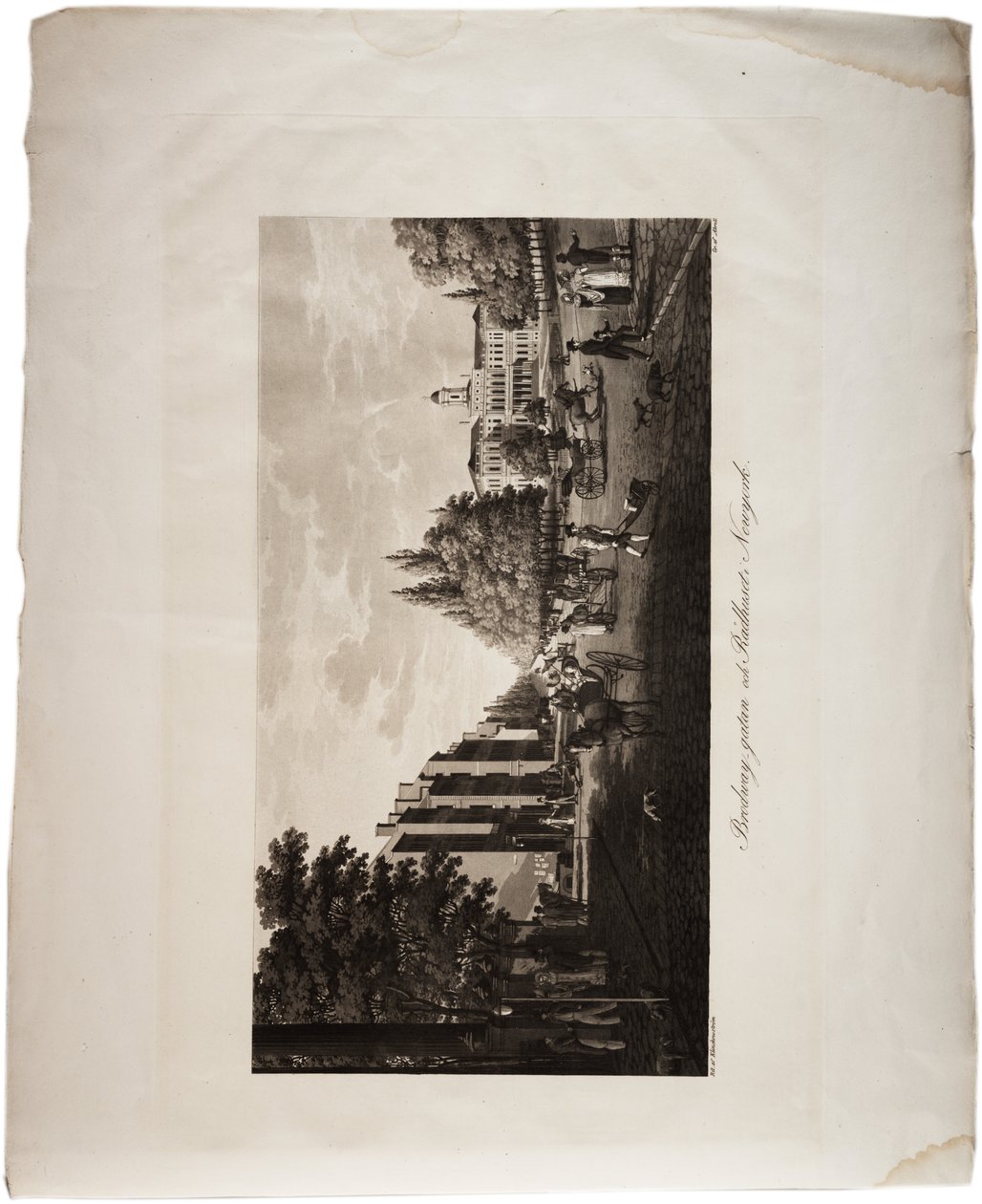Broadway, New York, aus einem Atlas der Vereinigten Staaten, 1824 von Axel Leonhard Klinckowström
