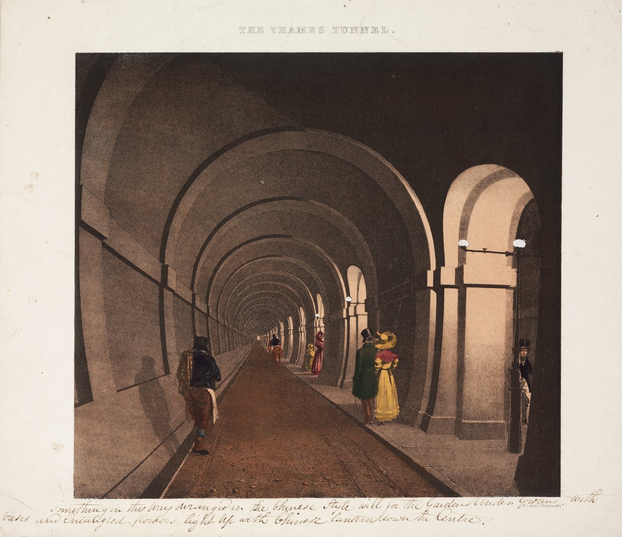 Der Themse-Tunnel, graviert von J.D. Harding, ca. 1835 von B. after Dixie