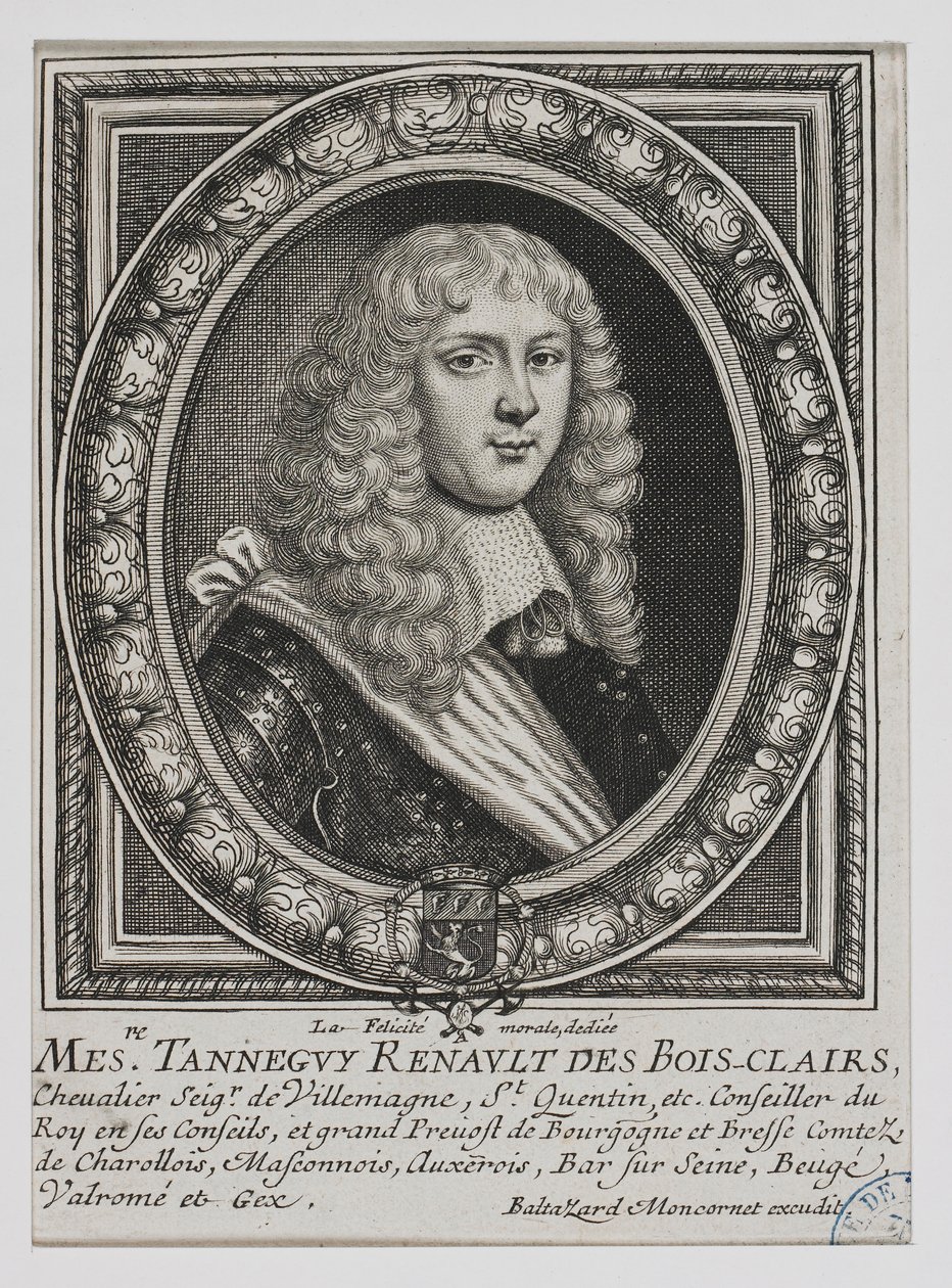 Kopie des Porträts von Tenneguy Renault des Bois-Clairs von Moncornet von Balthazar Moncornet