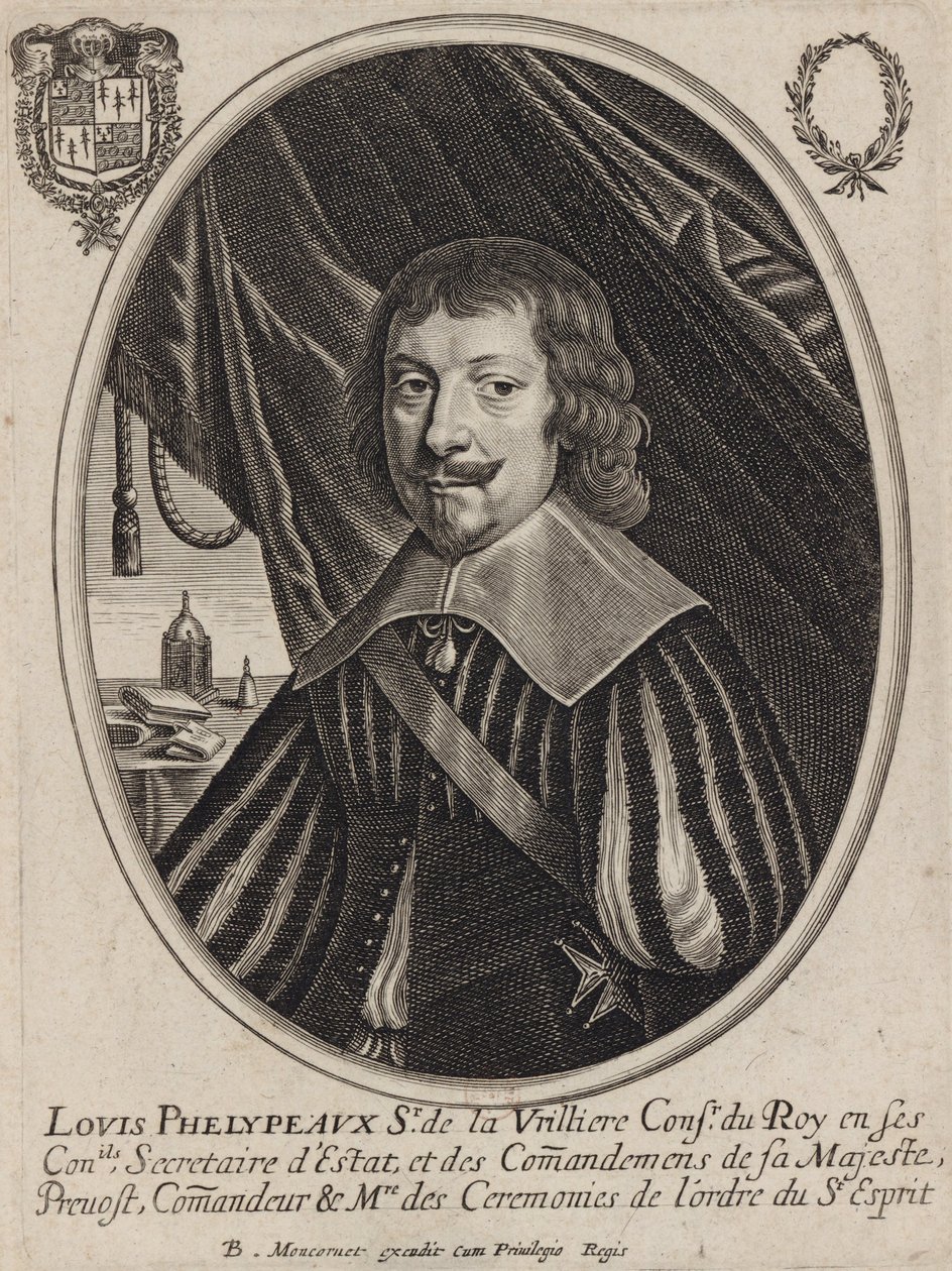 Louis Phélypeaux de La Vrillière, Staatssekretär der sogenannten reformierten Religion von Balthazar Moncornet