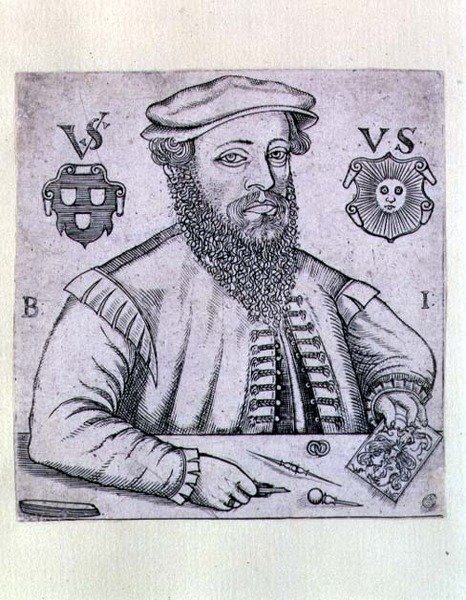 Porträt von Virgilius Solis (1514-62), deutscher Kupferstecher von Balthasar Jenichen