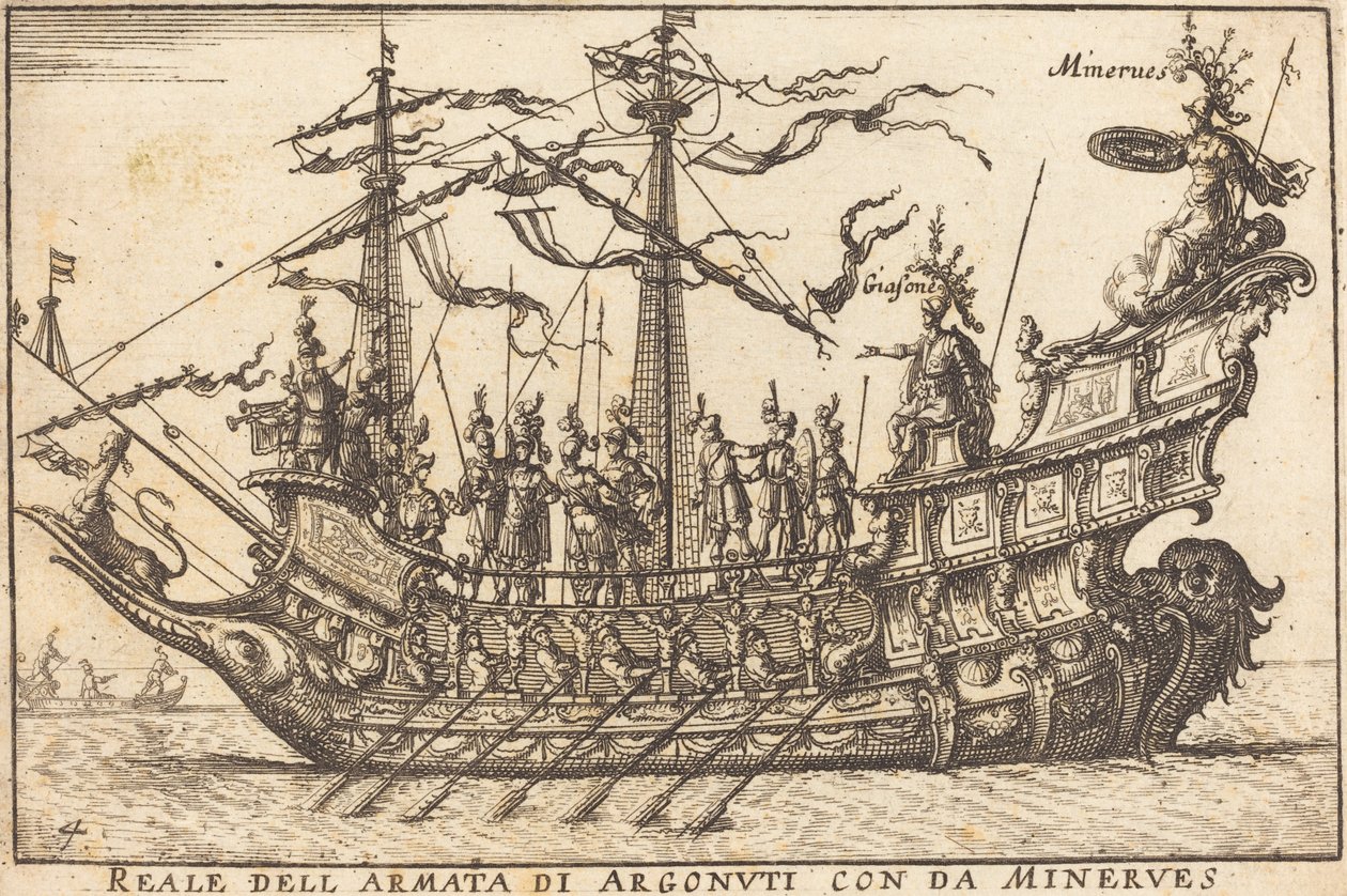 Reale der Argonauten mit Minerva von Balthasar Moncornet after Remigio Cantagallina