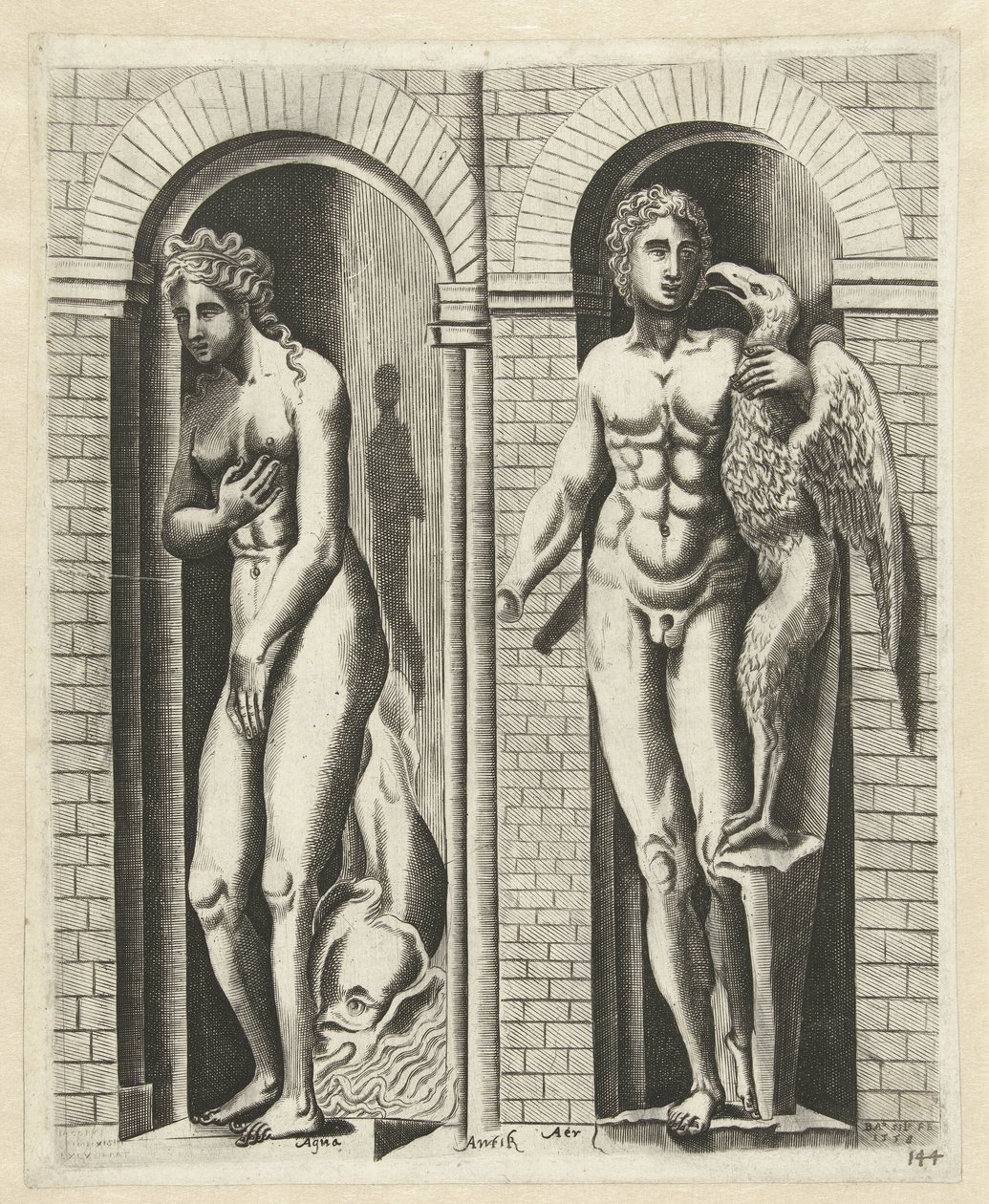 Wasser und Luft von Balthazar van den Bos