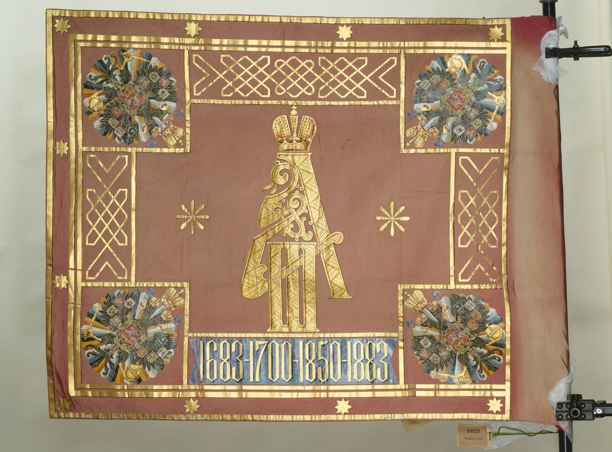 Banner des Leib-Garde Preobrazhensky Regiments, 1883 von Banners and Standards Flags