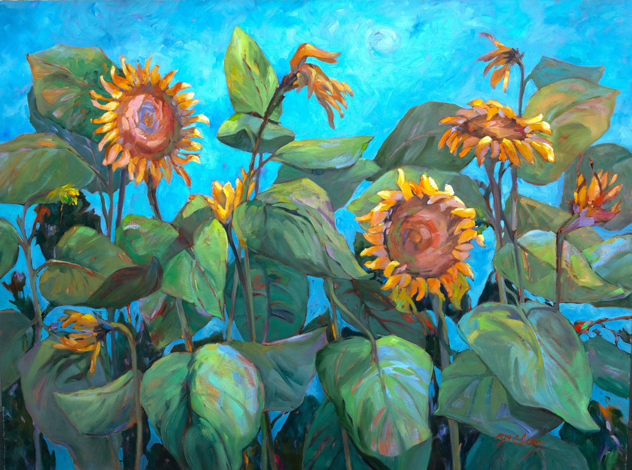 Sonnenblumen 2 von Barbara Cleary