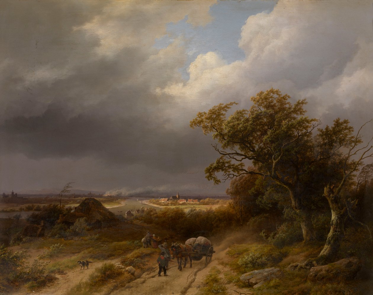 Landschaft bei Kleve von Barend Cornelis Koekkoek