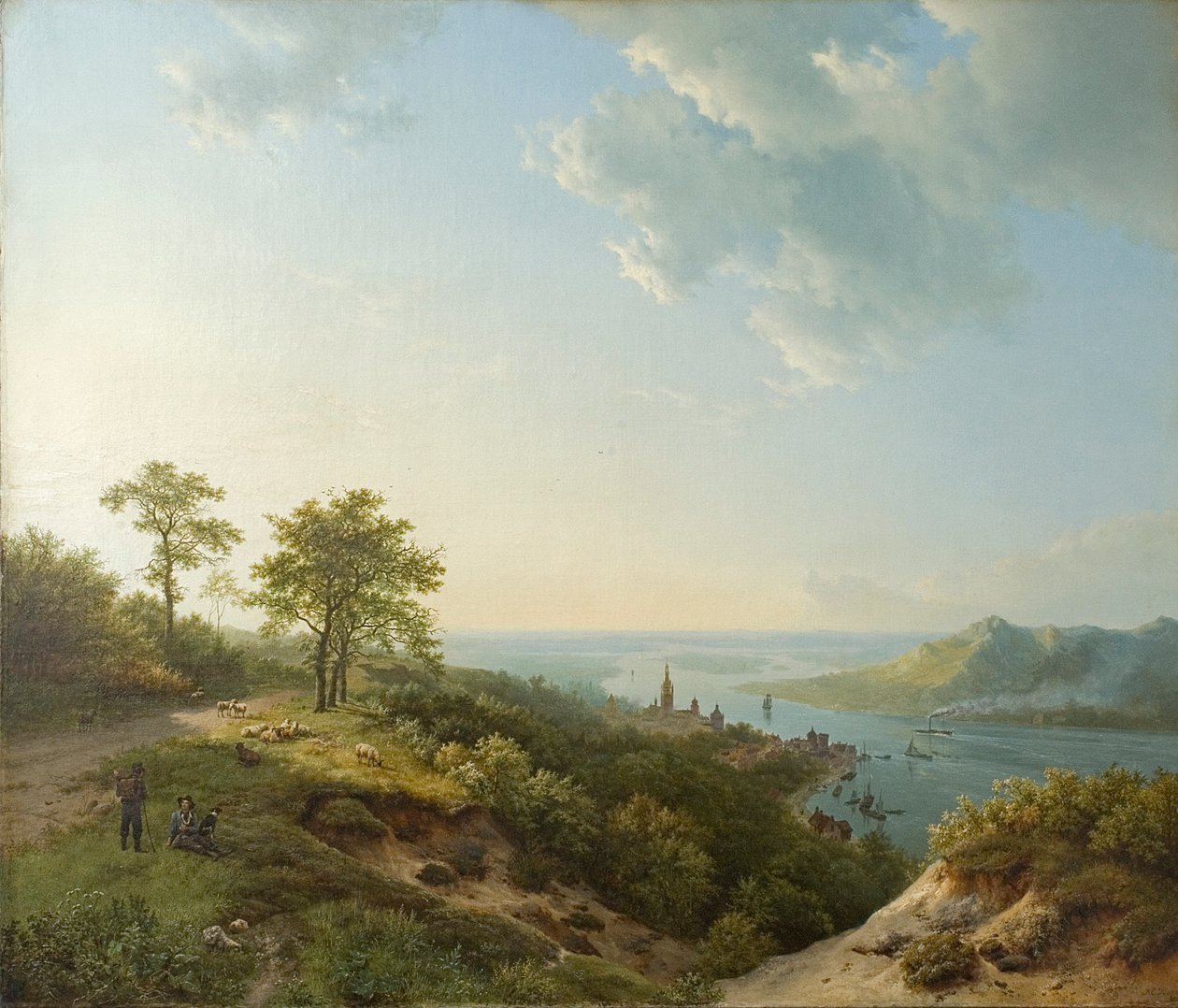 Blick über Heidelberg, 1837 von Barend Cornelis Koekkoek