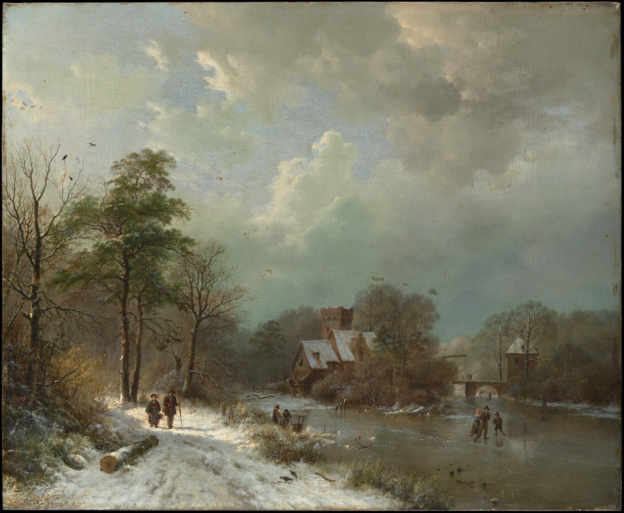 Winterlandschaft, Holland von Barend Cornelis Koekkoek