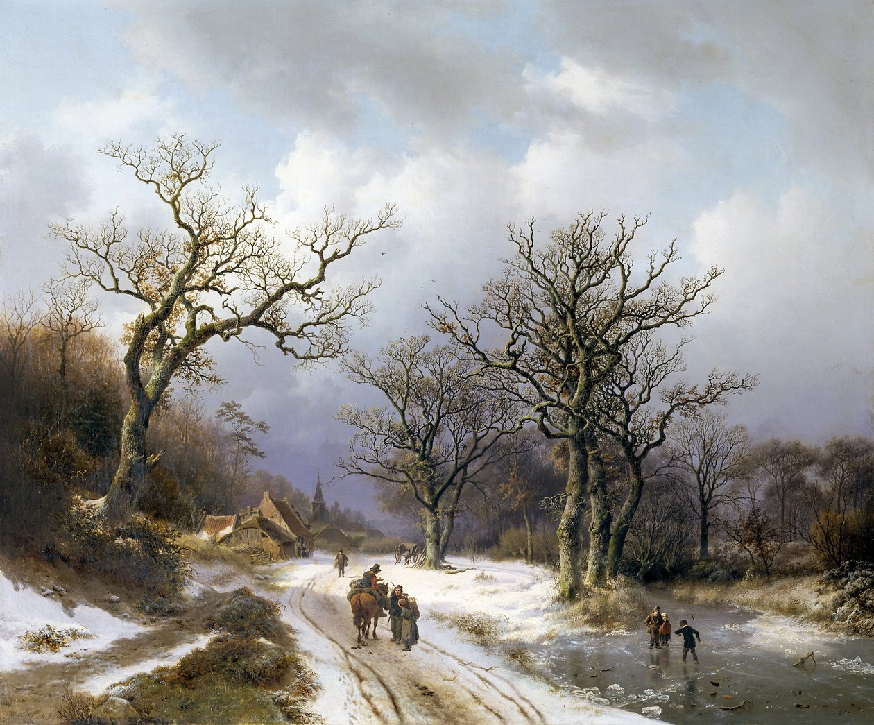 Winterlandschaft von Barend Cornelis Koekkoek