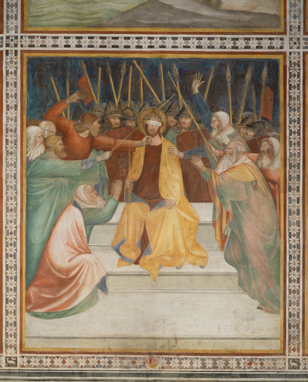Szene aus dem Neuen Testament: Krönung mit Dornen von Barna da Siena