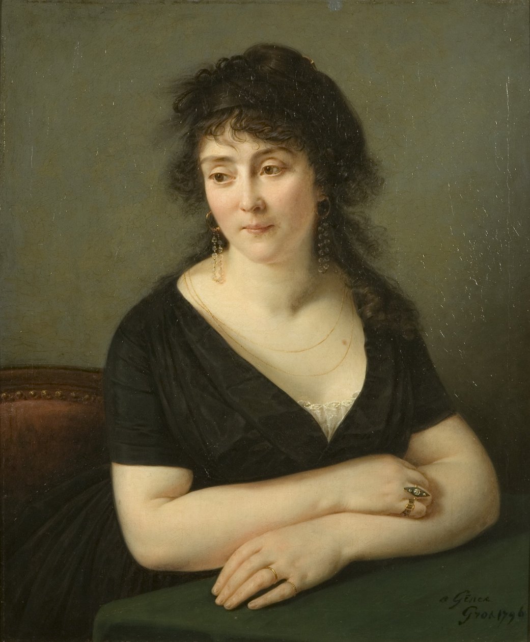 Porträt von Madame Bruyere von Baron Antoine Jean Gros