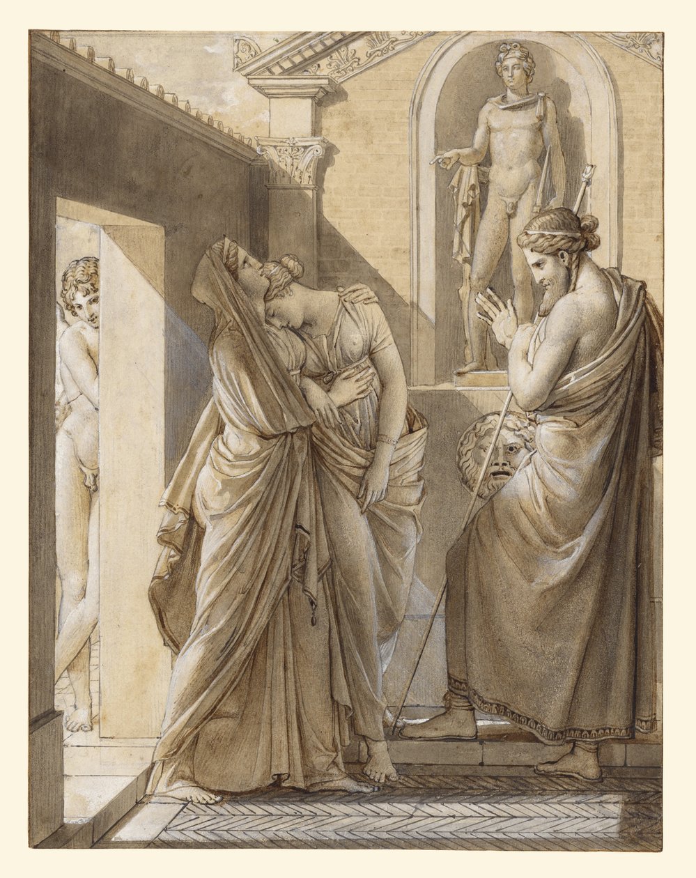 Der Vater von Psyche befragt das Orakel von Apollo von Baron François Pascal Simon Gérard