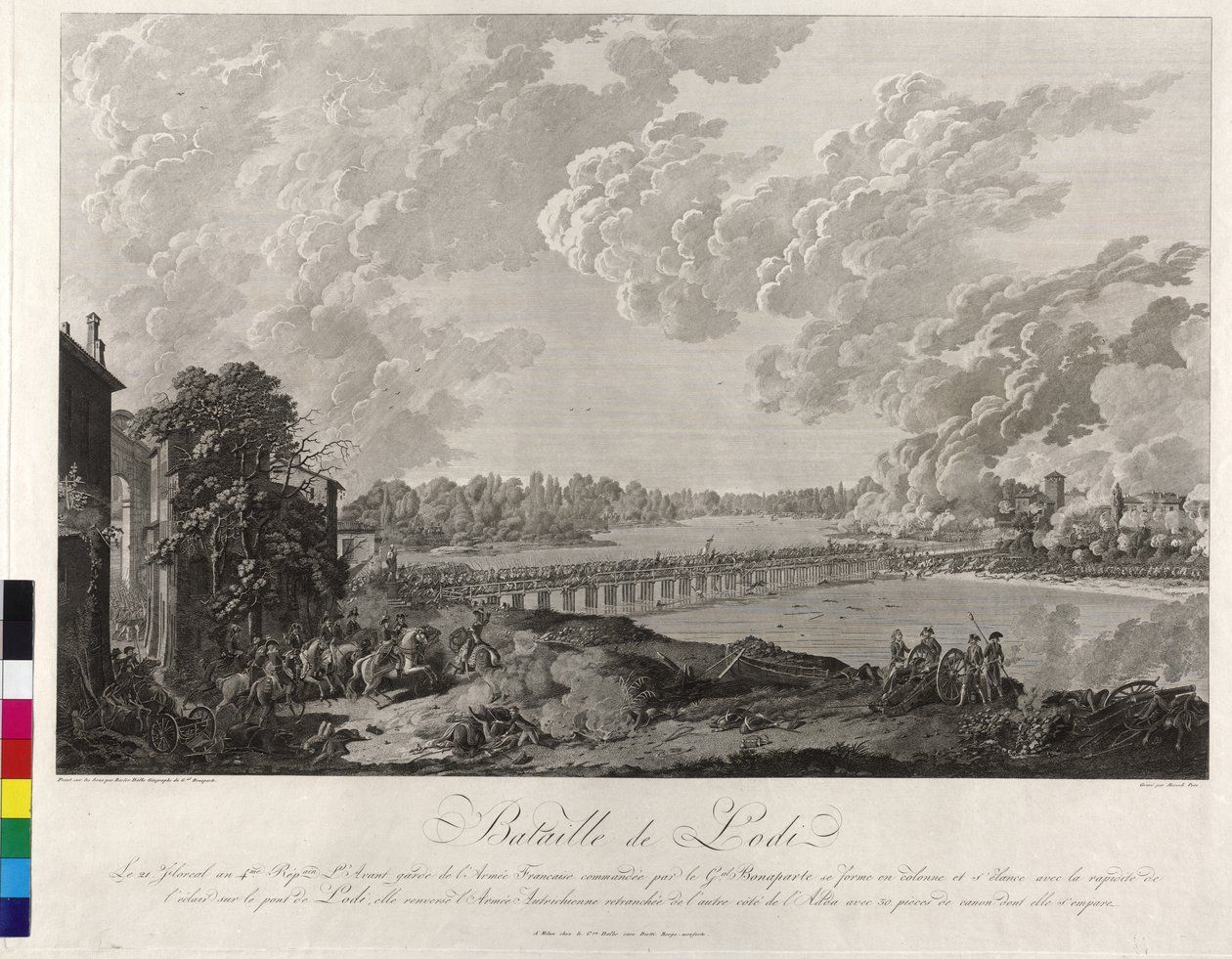Schlacht von Lodi 1796 von Baron Louis Albert Bacler d
