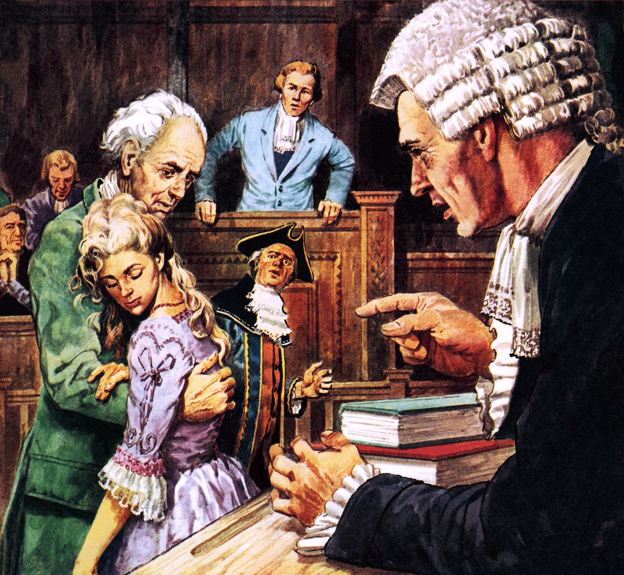 Sydney Carton und Lucie Manette, aus Charles Dickens