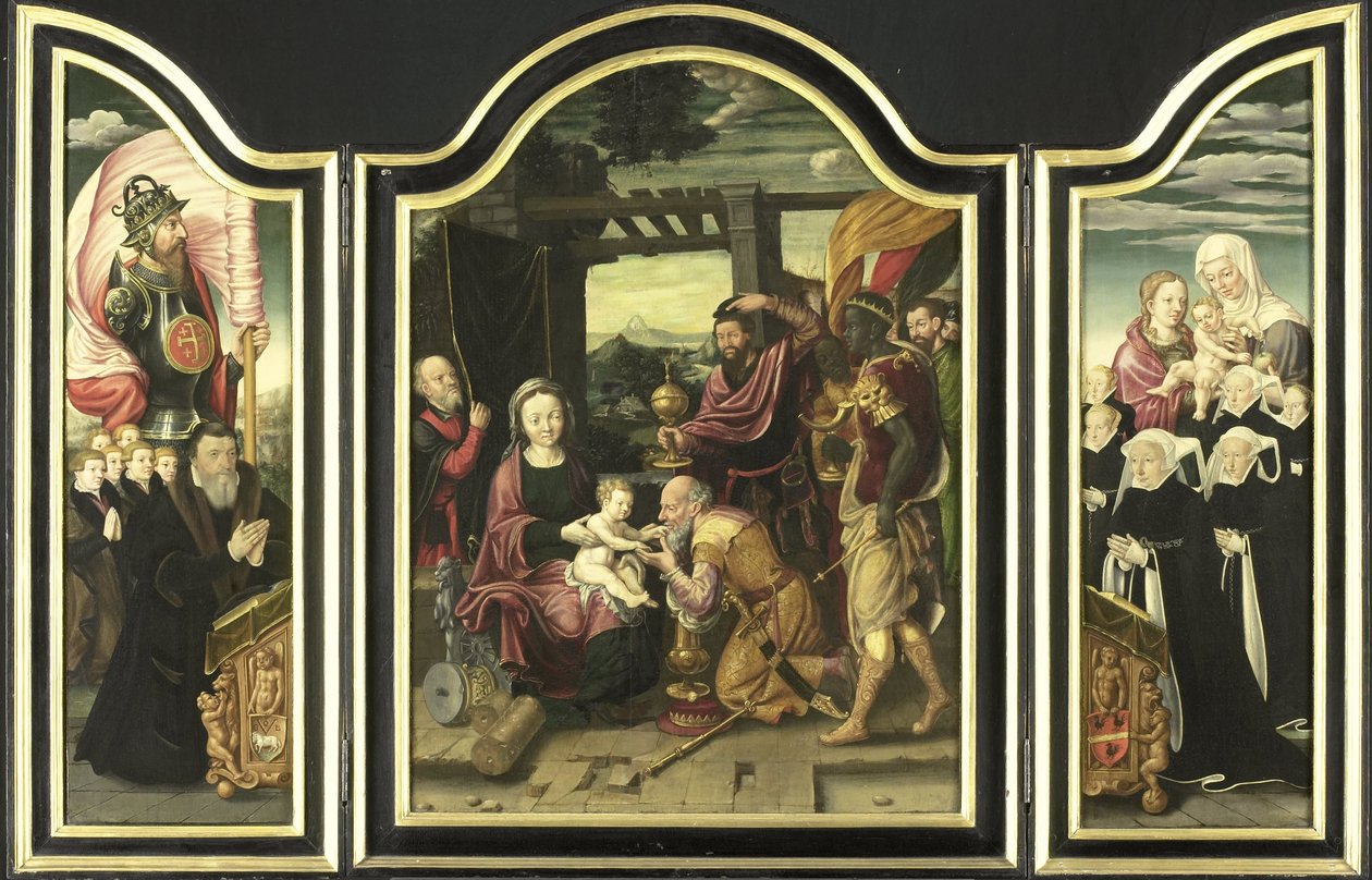 Triptychon mit der Anbetung der Könige von Bartholomäus Bruyn (I) (manner of)