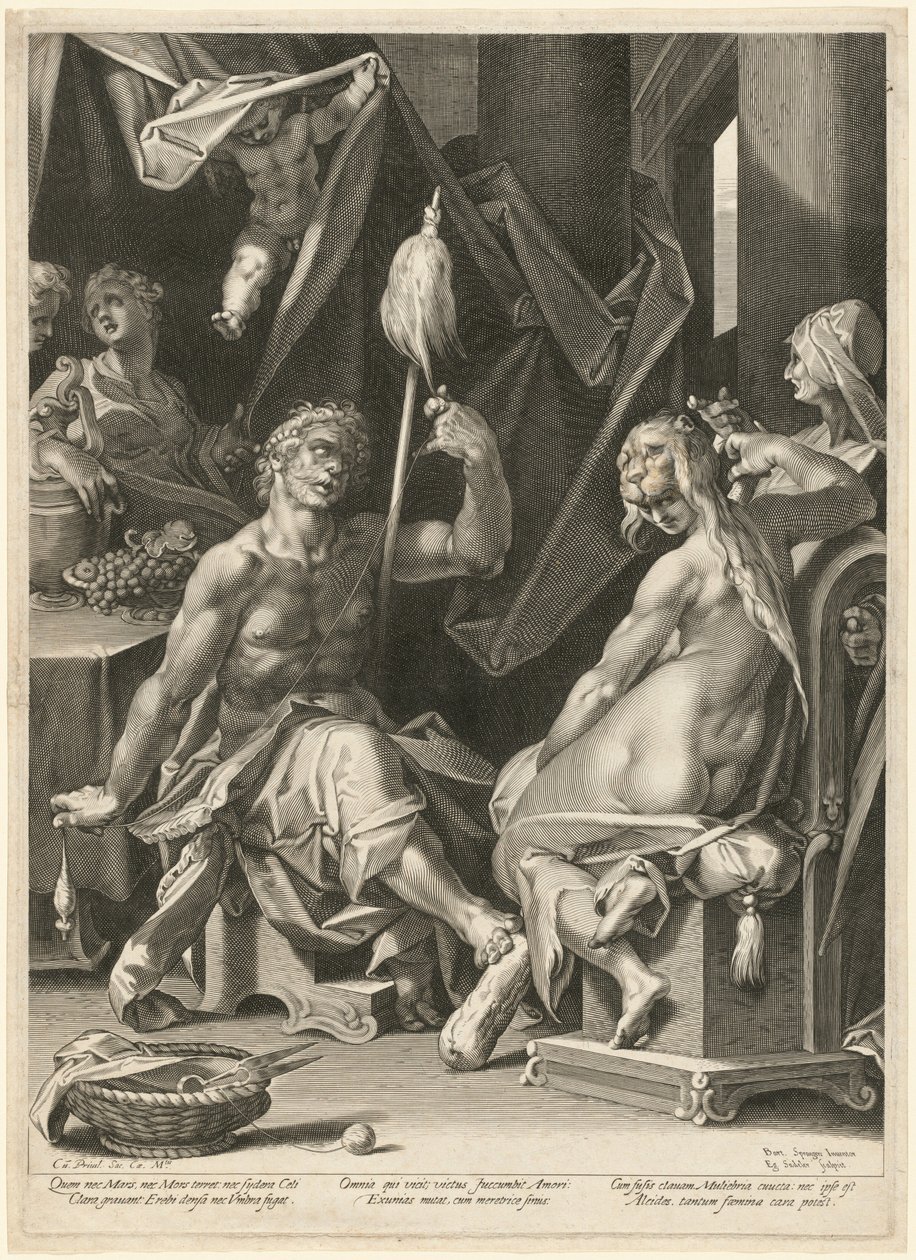 Herkules und Omphale von Bartholomaeus Spranger