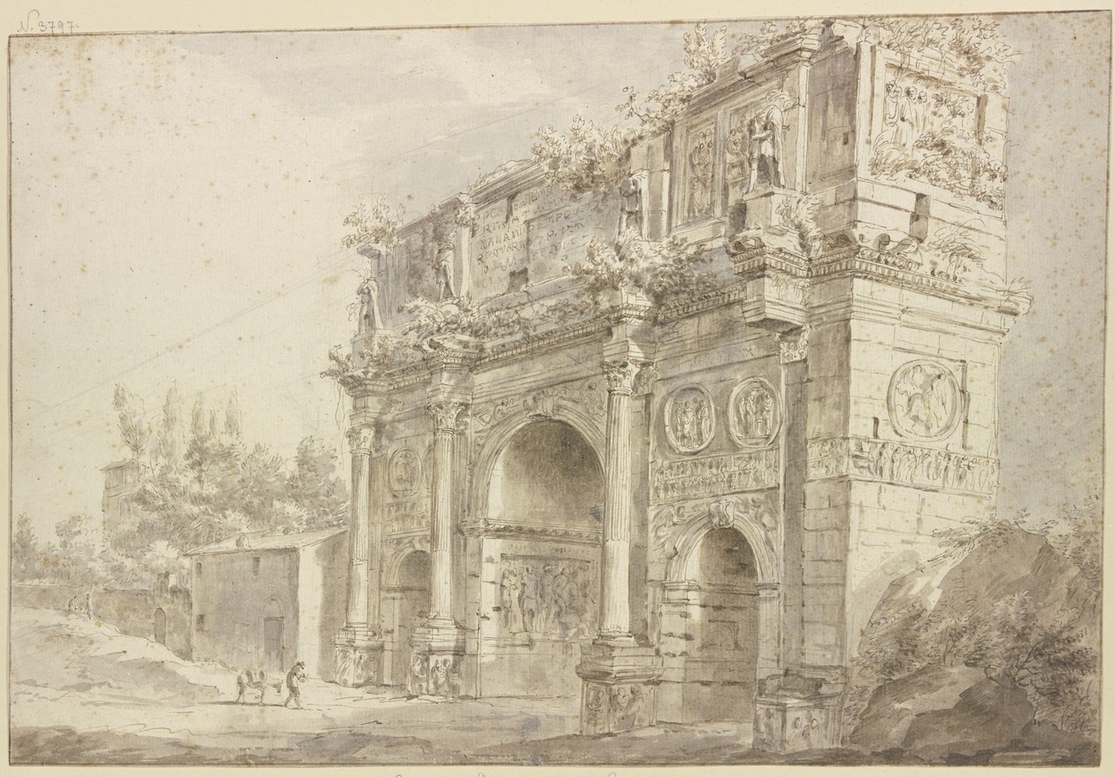 Konstantinsbogen in Rom von Bartholomeus Breenbergh