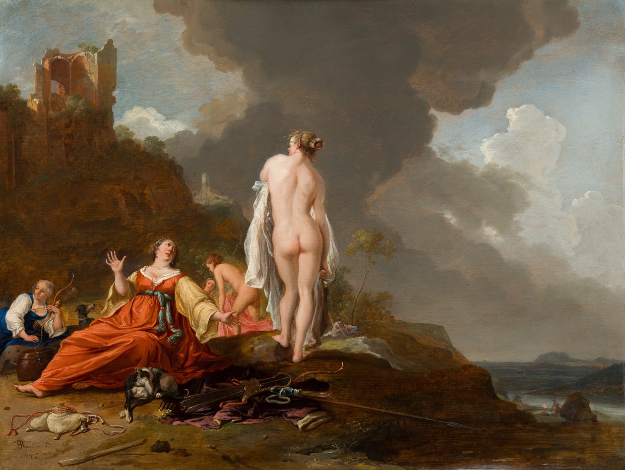 Landschaft mit Jagdnymphen (und Diana?) von Bartholomeus Breenbergh