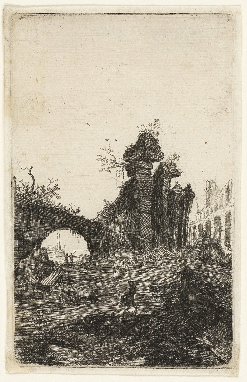 Ruinen des Kolosseums, Tafel 10 aus Die Ruinen von Rom von Bartholomeus Breenbergh